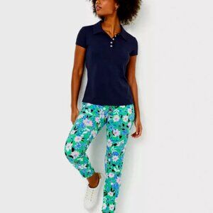 NWT Lilly Pulitzer Luxletic Corso Pant Ankle Spearmint Golf Til You Drop Size 4